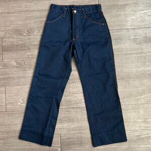 Vintage 70s Smacs Jeans Youth Dark Wash Boot Cut Western Size 8/10 25W
